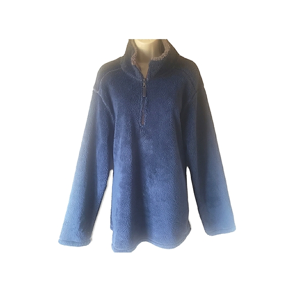 Womens TRINITY American Tradition blue polyester fleece tunic, XL - Picture 1 of 8